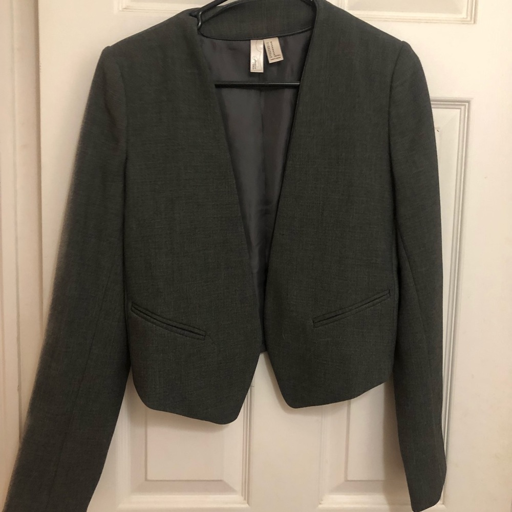 Gray blazer